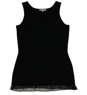 Neiman Marcus The Cashmere Collection Knit Tank - Black - Large