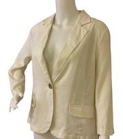 Casual Clam Cream Blazer 