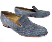 Billy Reid Womens 8.5 Gray Suede Slip On Loafers