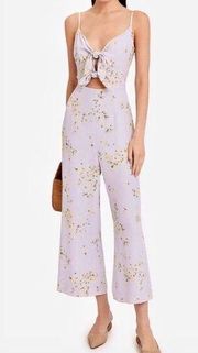 Intermix Floral Octavia Lilac Jumpsuit