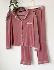 1960 Velour Pajama Set Sz M