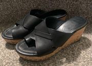 Black Fuji 2 Wedge Sandals