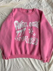 pink match my energy crewneck