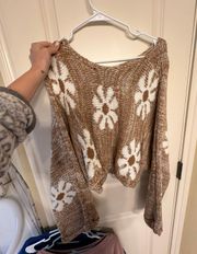 Shop These Three Flower Sweater 