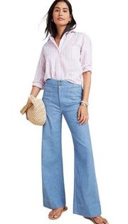 NWT Anthropologie Pilcro Wide Leg Trouser Jeans 30