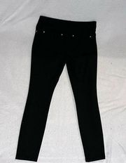 macys Curvy Fit Straight Leg Pants black work office career size 4P