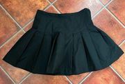 Joseph Pleated Mini Skirt in Black