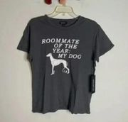 NWT Wildfox Roommate of the Year: My Dog graphic tee