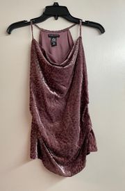 New York & Company Stretch Velvet Tank Top