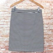 Sugarlips | Black & White Stripe Pencil Skirt