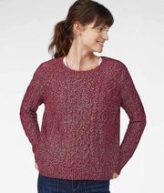 NWT Faherty Blair Crew Sweater Zinfandel Medium