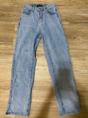 Split Hem Jeans