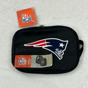 Team New England Patriots Small Zip iPod Cell Phone Make Up Travel Case Bag