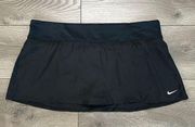 Nike Dri-Fit12” Black Lined Swim Skirt Size XL