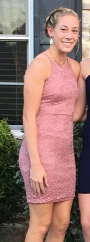 rose homecoming dress