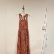 BIRD & KNOLL Dahlia Dress in Mimosa Stripe Size Medium EUC