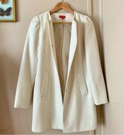 Elle Long Off-White Coat Size 4