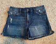 rock and republic blue jean shorts, size 10!