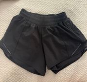 Black Hotty Hot Shorts 4” Size 4