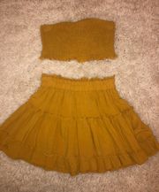 Yellow Skirt Set