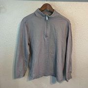 Womens Tommy Bahama Gray Quarter Zip Pullover Size Large