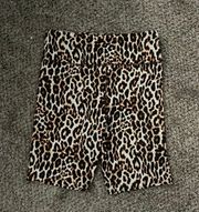 Cheetah Print Biker Shorts