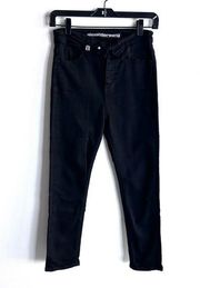 Alexander Wang 25 Bite High Rise Black Skinny Jeans