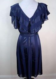 Bishop + Young Elizabeth Crosby Ana Dress in Navy (L)