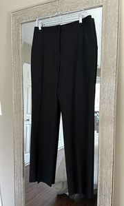 Lafayette 148 Black Straight Leg High Rise Dress Pants Size 8