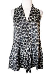 Hugo boss silk pull waist sleeveless blouse