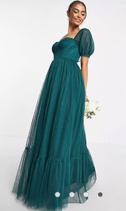 Anaya With Love tie back dress in emerald green