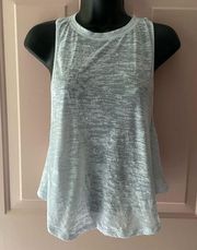 Under Armour -White Criss Cross Back- Semi Sheer Tank Top - See Measurements