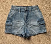 Cargo Jean Shorts