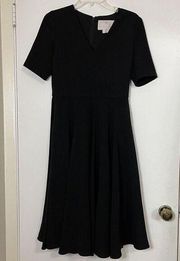 NWOT GAL MEETS GLAM fit and flare black cocktail mini dress size 4