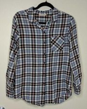 Miss Selfridge Plaid Shirt - Size 6 - GUC