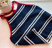 Hollister  Navy Stripe Sweater Crop Tank Medium