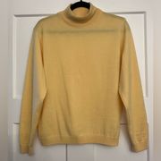 Pendleton Wool Sweater Yellow Women’s Med Mock Neck