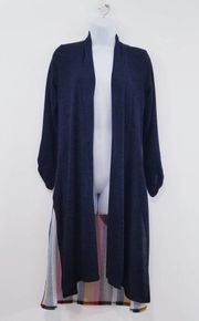 Chris & Carol Multicolored Maxi Knit Cardigan