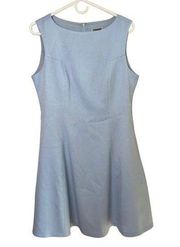 Chelsea28 Powder Blue Rear Zip Sleeveless Career Dress NEW FLAW Size L