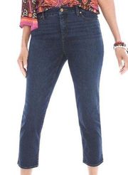 Chicos Platinum So Slimming Crop Denim Capris