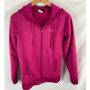 Under Armour  Semi Fitted Pink Zip Up Hoodie Size Small