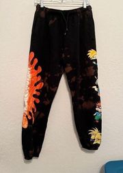 Nickelodeon tie-dye, Rugrats hey Arnold, joggers, sweatpants, size medium ￼