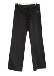 The North Face Fleece Lined Straight Leg Black Pull On Drawstring Pants SMALL