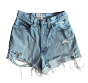 Vintage 90s Y2K Guess Originals Distressed Cheeky Shorty Shorts 26