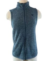 The Black Dog Women's Full Zip Teal Vest size Medium