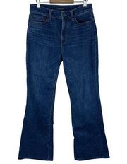 Ann Taylor High Rise Flare‎ Denim Jeans Womens Size 6 Blue Modern Classic Casual