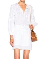 577 Ulla Johnson Flores White Embroidered Dress