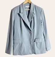 WeWoreWhat Light Blue Peak Lapel Women’s Blazer Jacket Size Medium