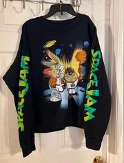 Women’s size large, black, space jam/ tune squad sweatshirt, NWOT