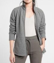 Athleta Stroll Fleece Full Zip Up Jacket Women’s 1X Gray